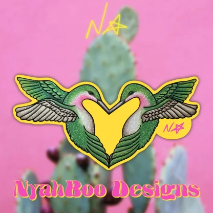 Hummingbird Pricklypear Sticker